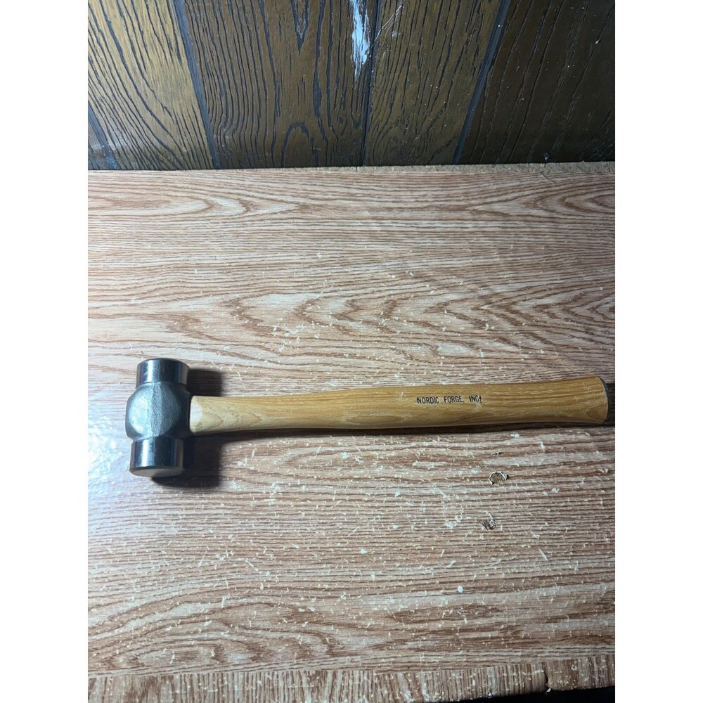 Nordic Forge 2 Lb. Rounding Hammer Wooden Handle 15.5"
